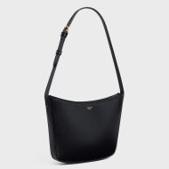 Celine Medium Croque Bag in Shiny Calfskin Black