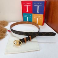 Celine Medium Maillon Triomphe Belt in Triomphe Canvas Brown