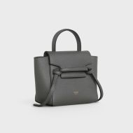 Celine Pico Belt Bag in Grained Calfskin Grey