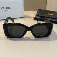 Celine Triomphe Rectangular Sunglasses in Acetate Black