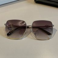 Celine Triomphe Square Sunglasses in Metal and Acetate Grey