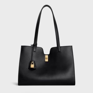 Celine Cabas 16 Bag in Smooth Calfskin Black