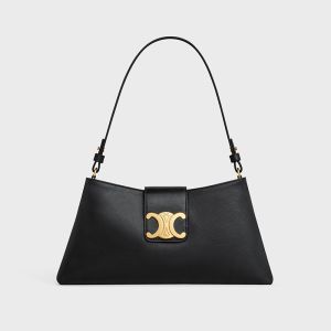 Celine Medium Wiltern Bag in Smooth Calfskin Black