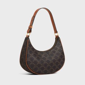 Celine Ava Bag in Triomphe Canvas Brown