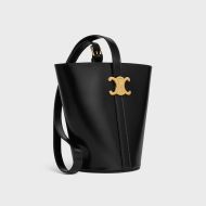 Celine Bucket Bag in Shiny Calfskin Black