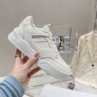 Celine CT-07 Trainer Low Lace-Up Sneakers Unisex Calfskin Beige/White