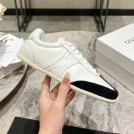 Celine Jogger Low Lace-Up Sneakers Women Calfskin and Suede Calfskin White/Black