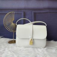 Celine Medium Tabou Bag in Smooth Calfskin White