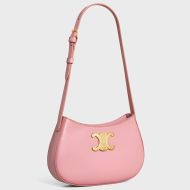 Celine Medium Tilly Bag in Shiny Calfskin Pink