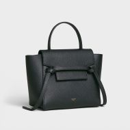 Celine Nano Belt Bag in Grained Calfskin Black