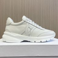 Celine Runner CR-02 Low Lace-Up Sneakers Unisex Calfskin White