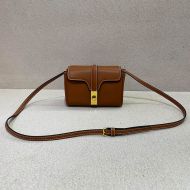 Celine Mini Soft 16 Bag in Smooth Calfskin Brown