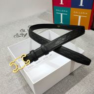 Celine Medium Triomphe Frame Belt in Triomphe Smooth Calfskin Black